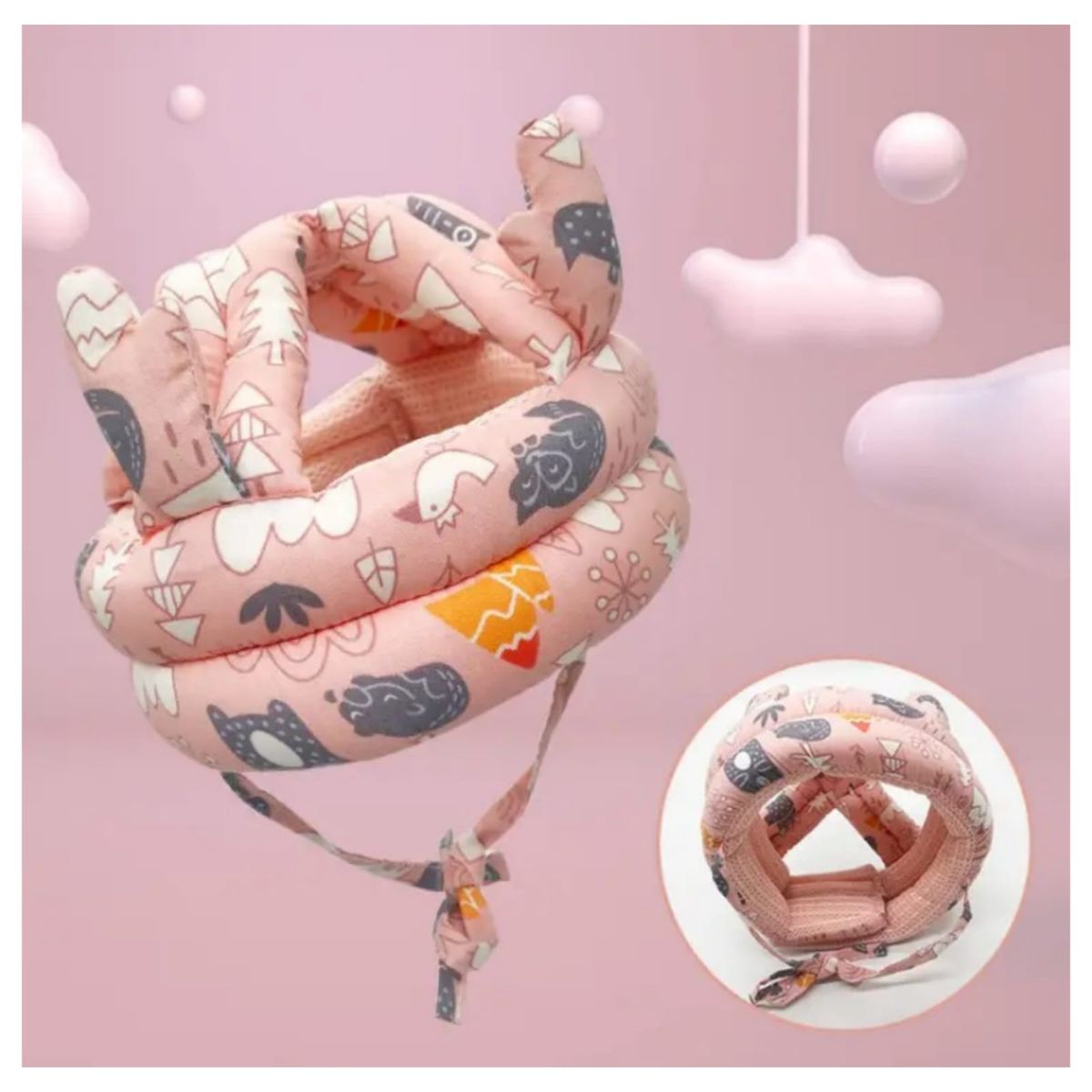 GENERICO - Gorro Protector Para Bebe ANTI GOLPES MELON