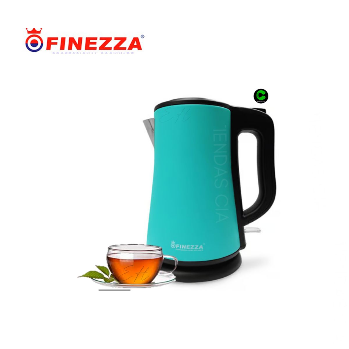 FINEZZA - Hervidor Eléctrico Finezza 2lt Ck-660ha-Turquesa