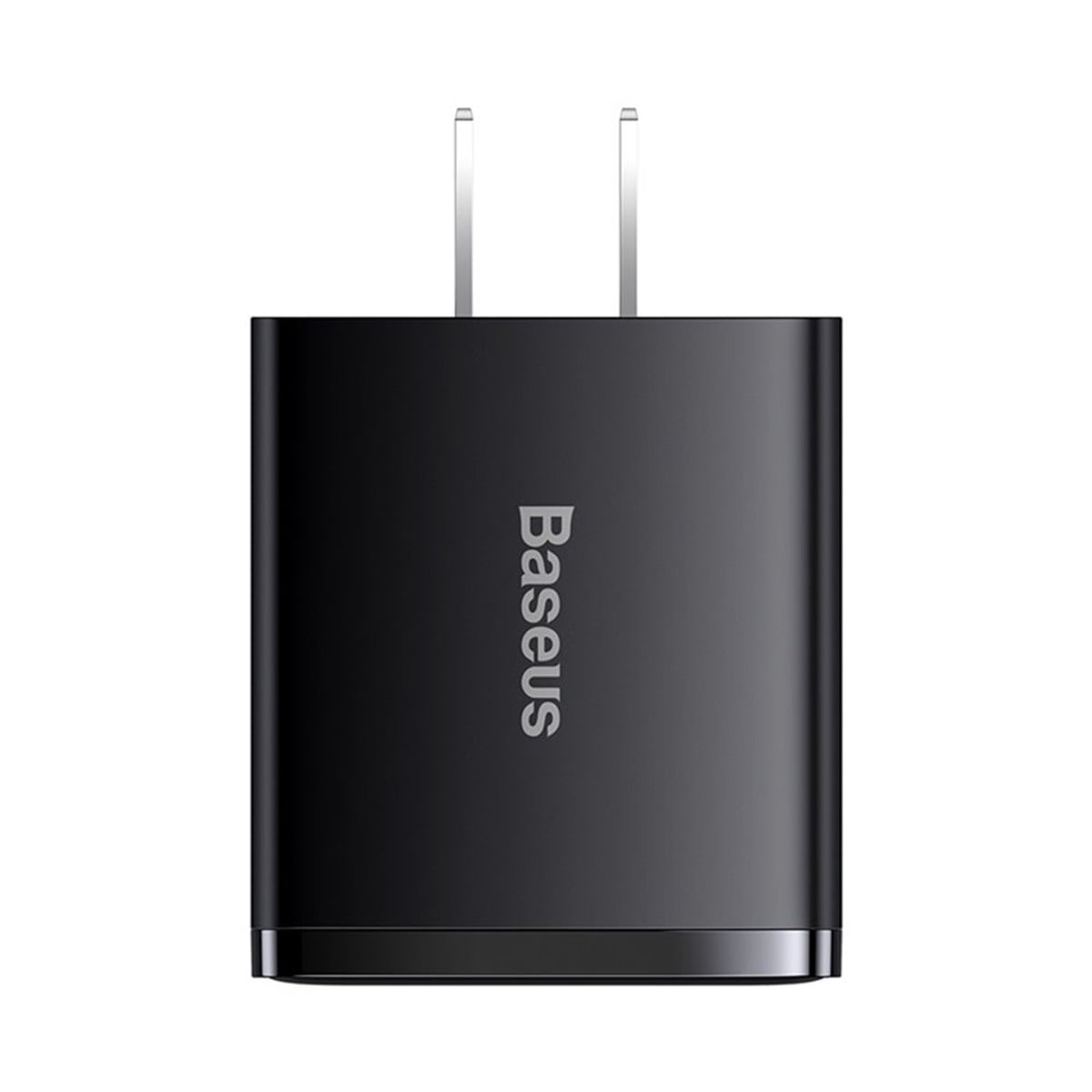 BASEUS - Cargador Rápido USBx2 Y USB-C 30W Negro Baseus