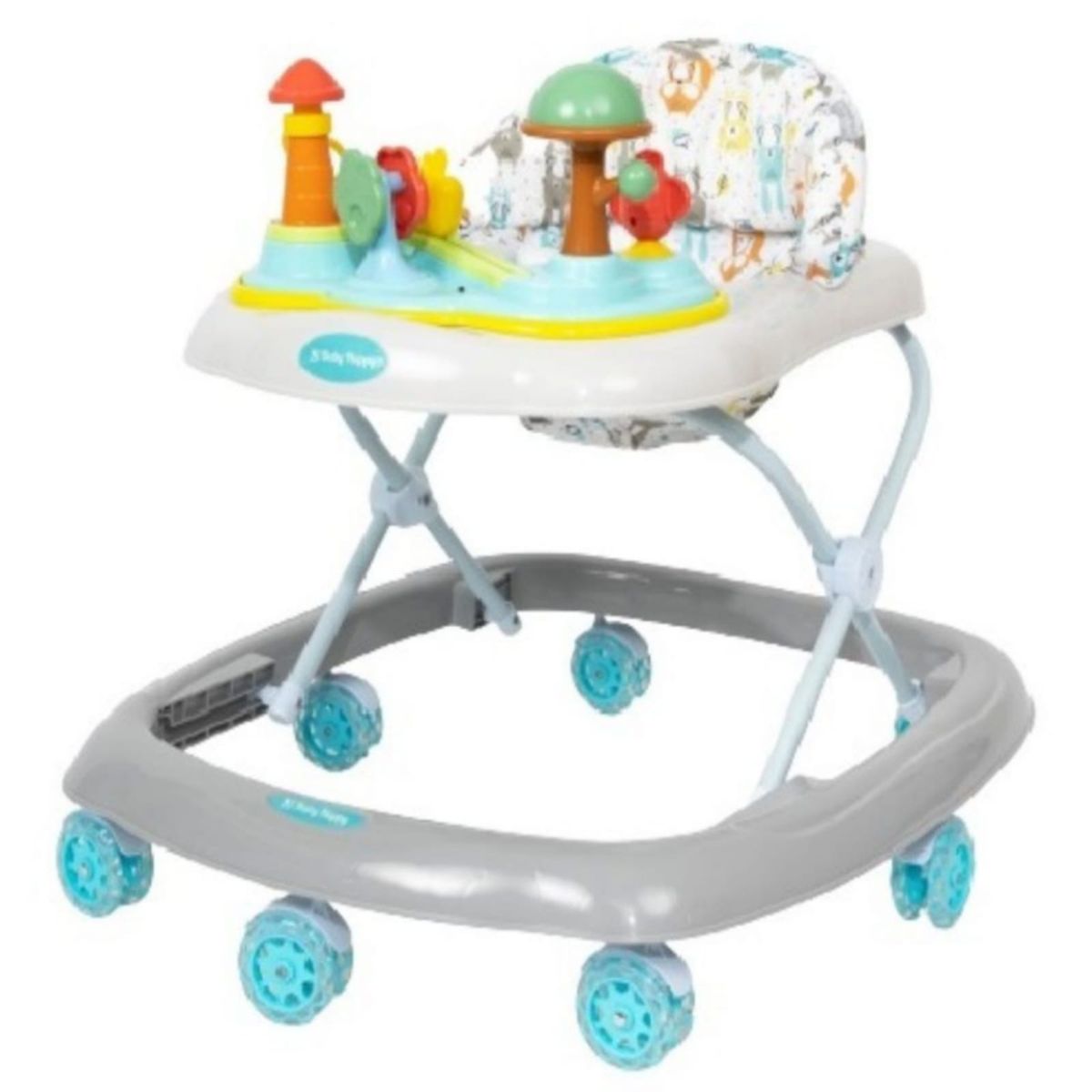 BABY HAPPY - Andador Musical con Tablero Musical HONGUITO BLANCO PLOMO