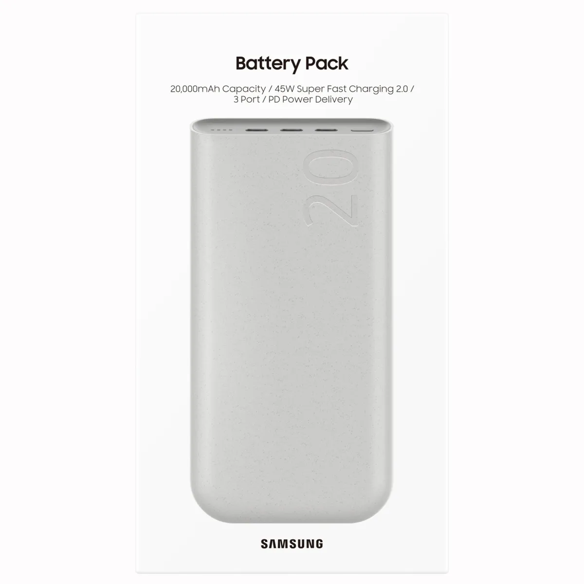 SAMSUNG - Bateria Portátil Samsung 20,000 mAh 45W Battery Pack P5420