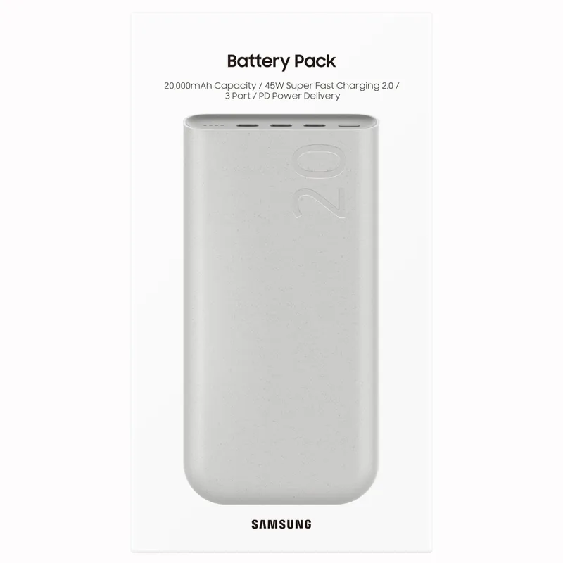 SAMSUNG - Bateria Portátil Samsung 20,000 mAh 45W Battery Pack P5420