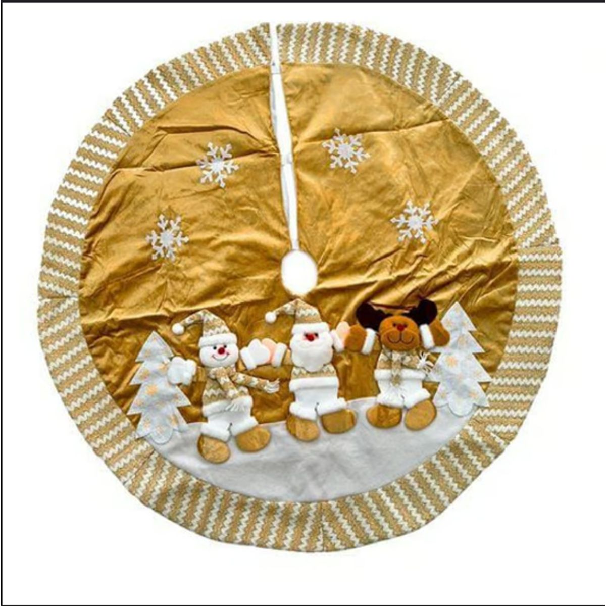 GENERICO - Piso de árbol de navidad 1.30 Oro nube