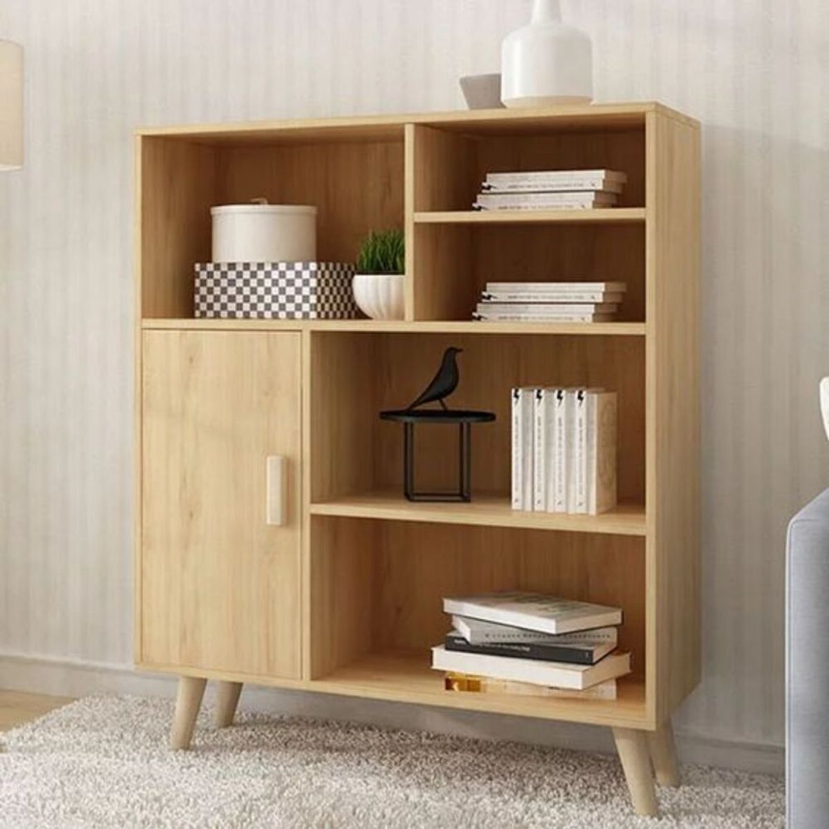 GENERICO - Estante Vintage Sandro 1 Puerta R&R MUEBLES