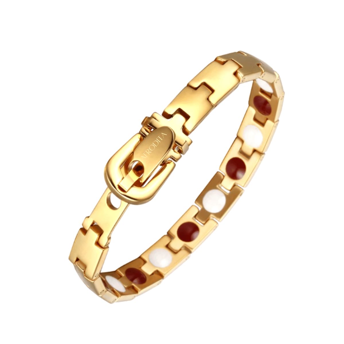 AFRODITA - Pulsera Magnética Saludable Dorada Modelo YSMGB-37