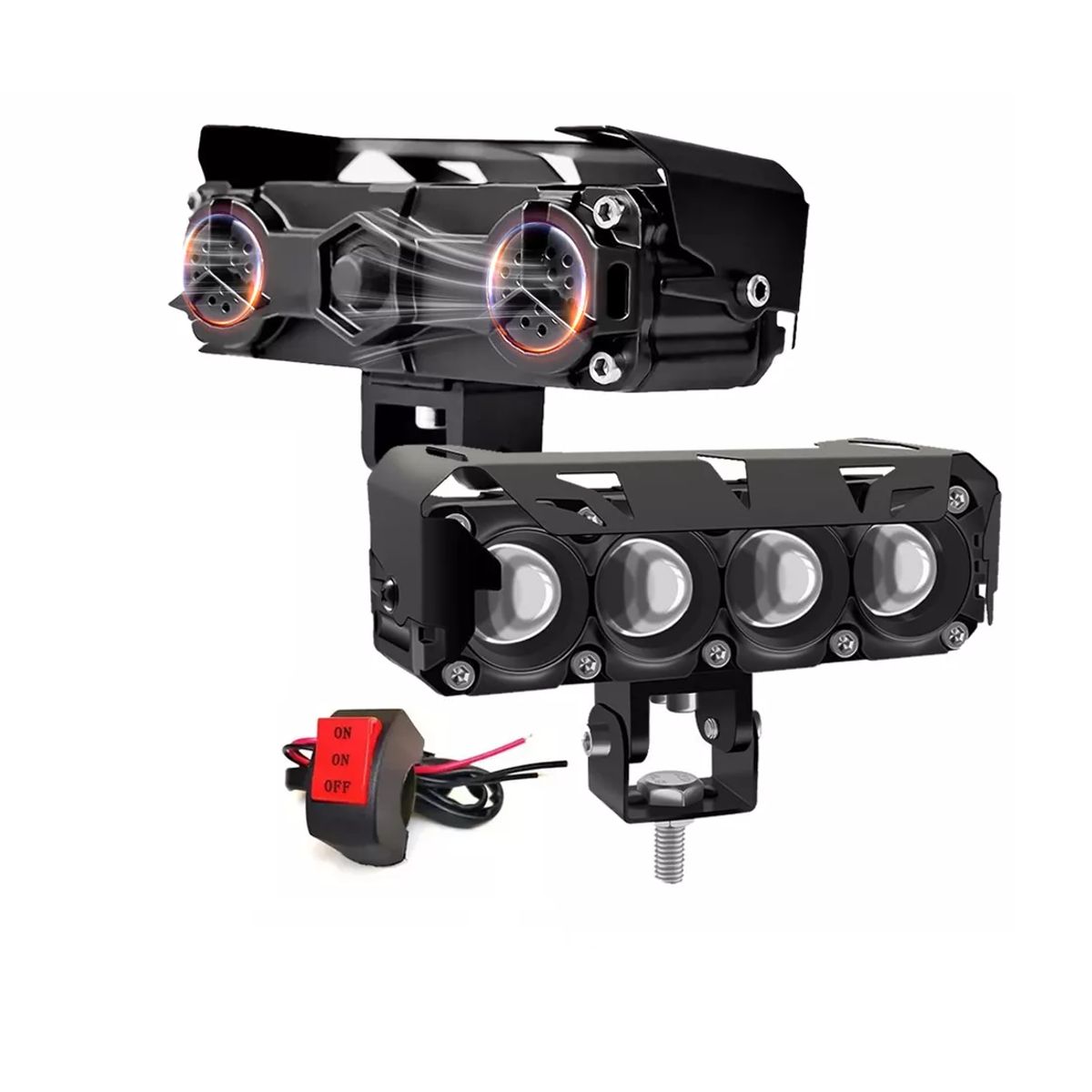 GENERICO - Par Luz Neblineros Led 4x4  Dual Moto Auto Con Ventilador