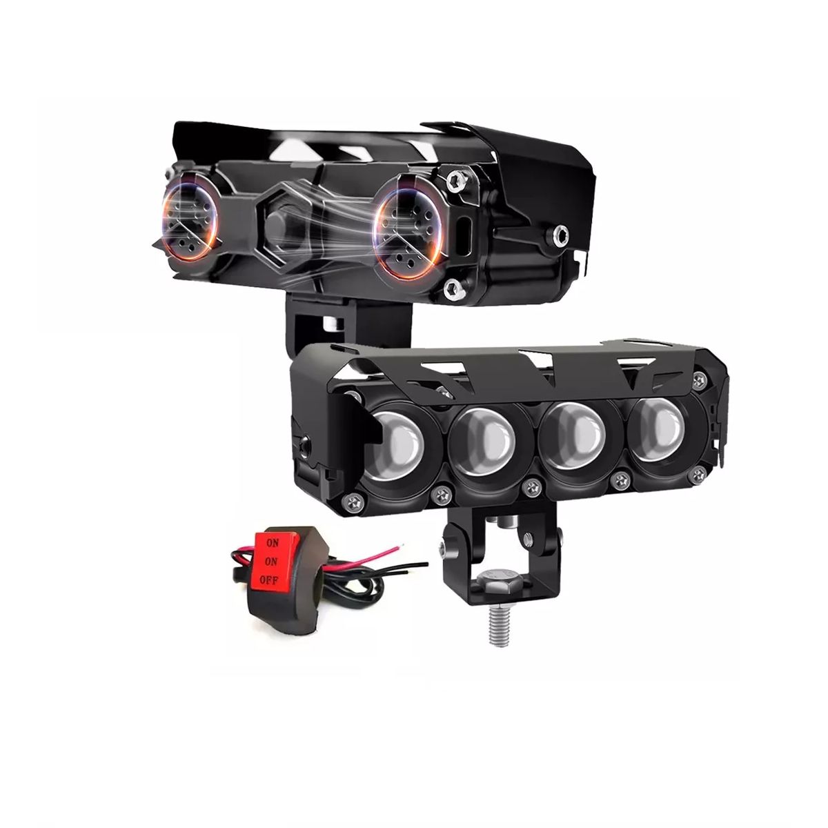 GENERICO - Par Luz Neblineros Led 4x4  Dual Moto Auto Con Ventilador