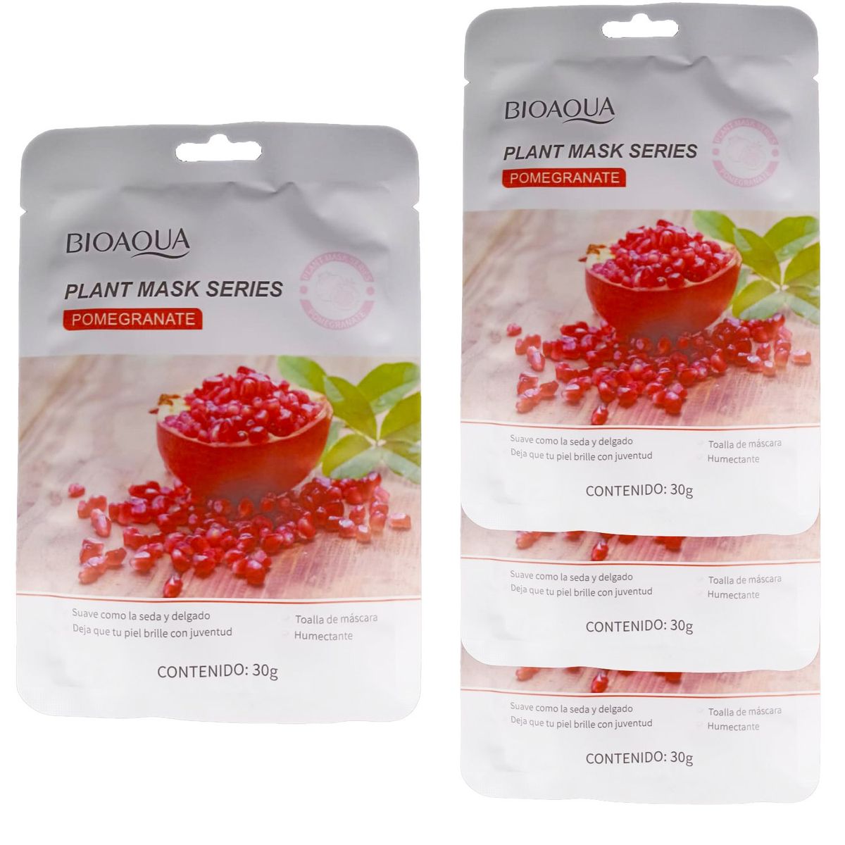 BIOAQUA - MASCARILLA FACIAL BIOAQUA GRANADILLA 10 UND