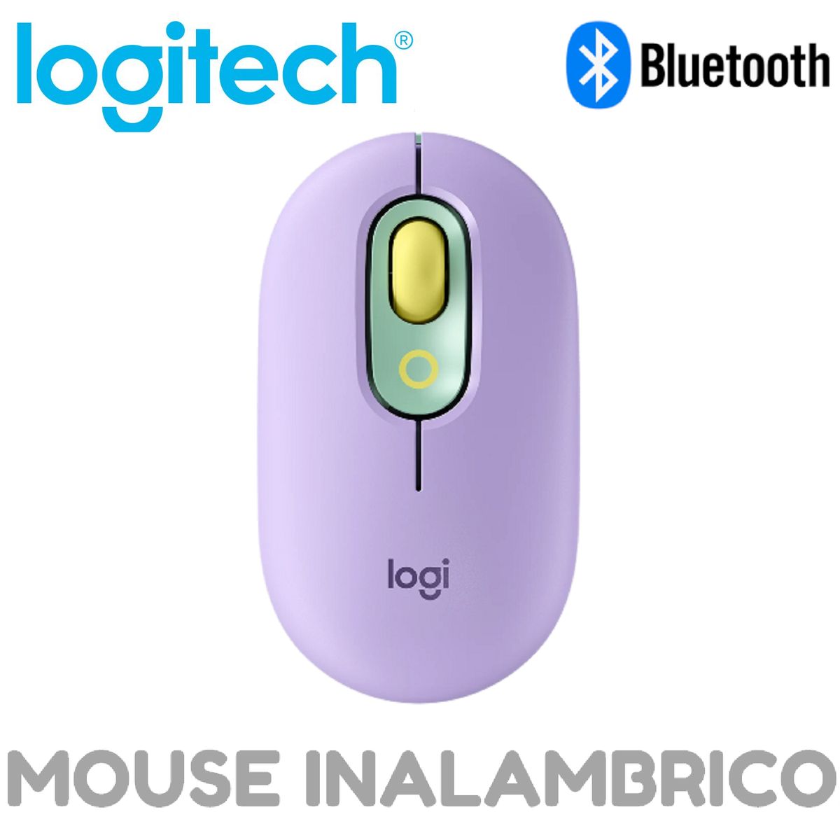 LOGITECH - MOUSE BLUETOOTH LOGITECH POP color LILA Lavanda
