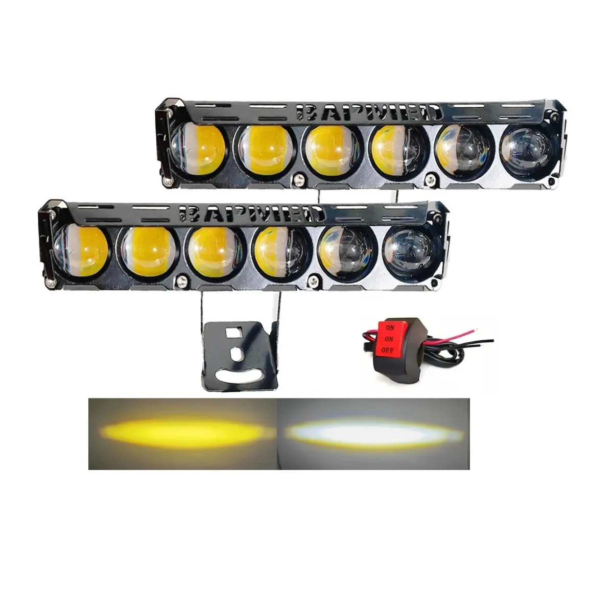 GENERICO - par Luz Neblinero Altabaja Moto auto 6x6 Doble color