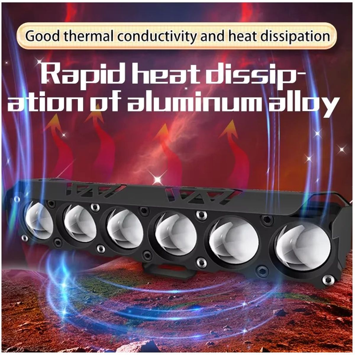 GENERICO - par Luz Neblinero Altabaja Moto auto 6x6 Doble color