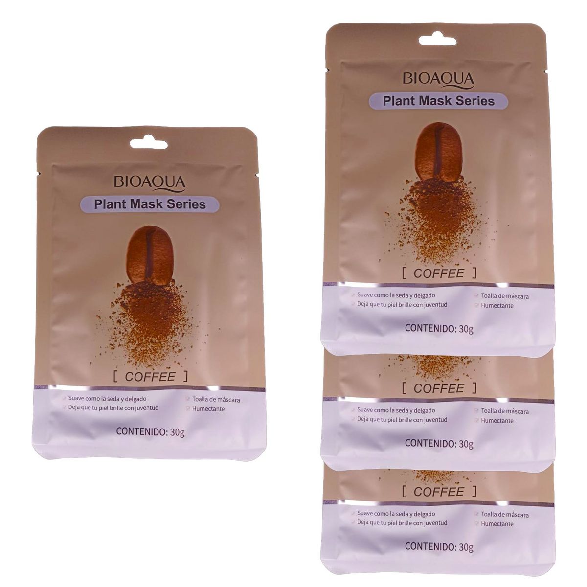 BIOAQUA - MASCARILLA FACIAL BIOAQUA  CAFFE 10 UND