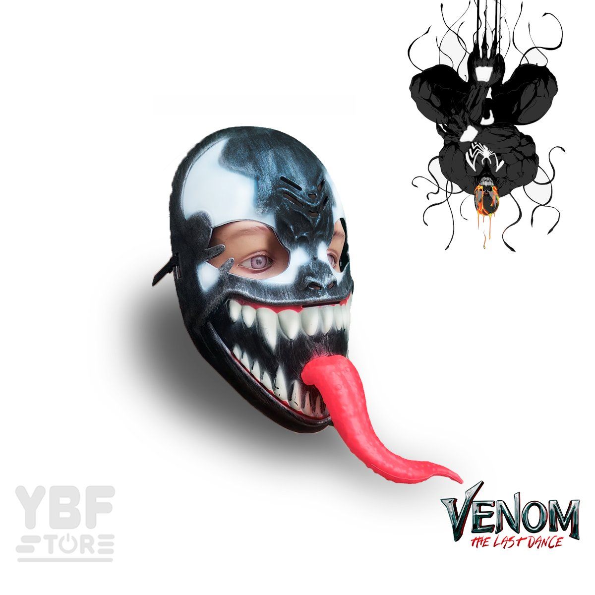 GENERICO - Máscara Halloween Venom The Last Dance - Disfraz Halloween