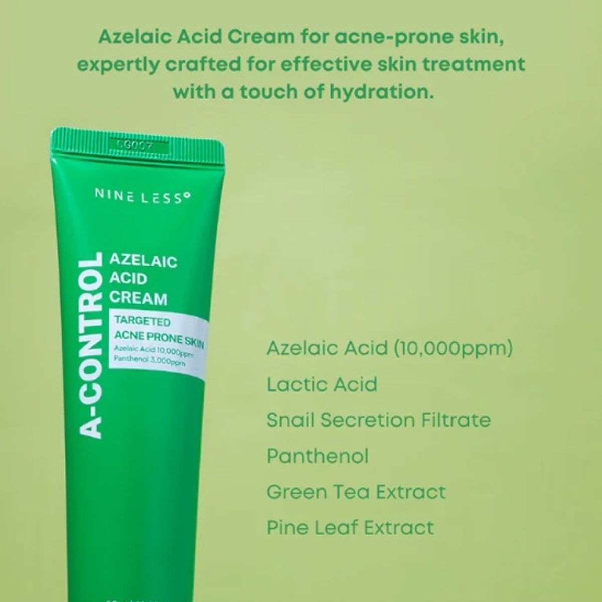 SKIN1004 - NINELESS A-Control Azelaic Acid Cream 50mL NINE LESS