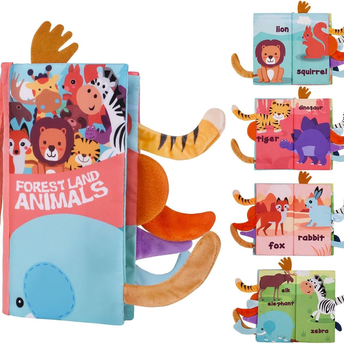 GENERICO - Libro estimulación niños juguete sensorial - Animales