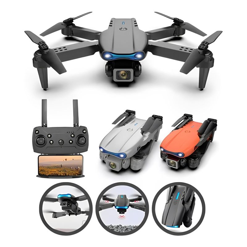 GENERICO - Drone Profesional E99 Pro - Doble Camara HD -  Estuche y Repuesto