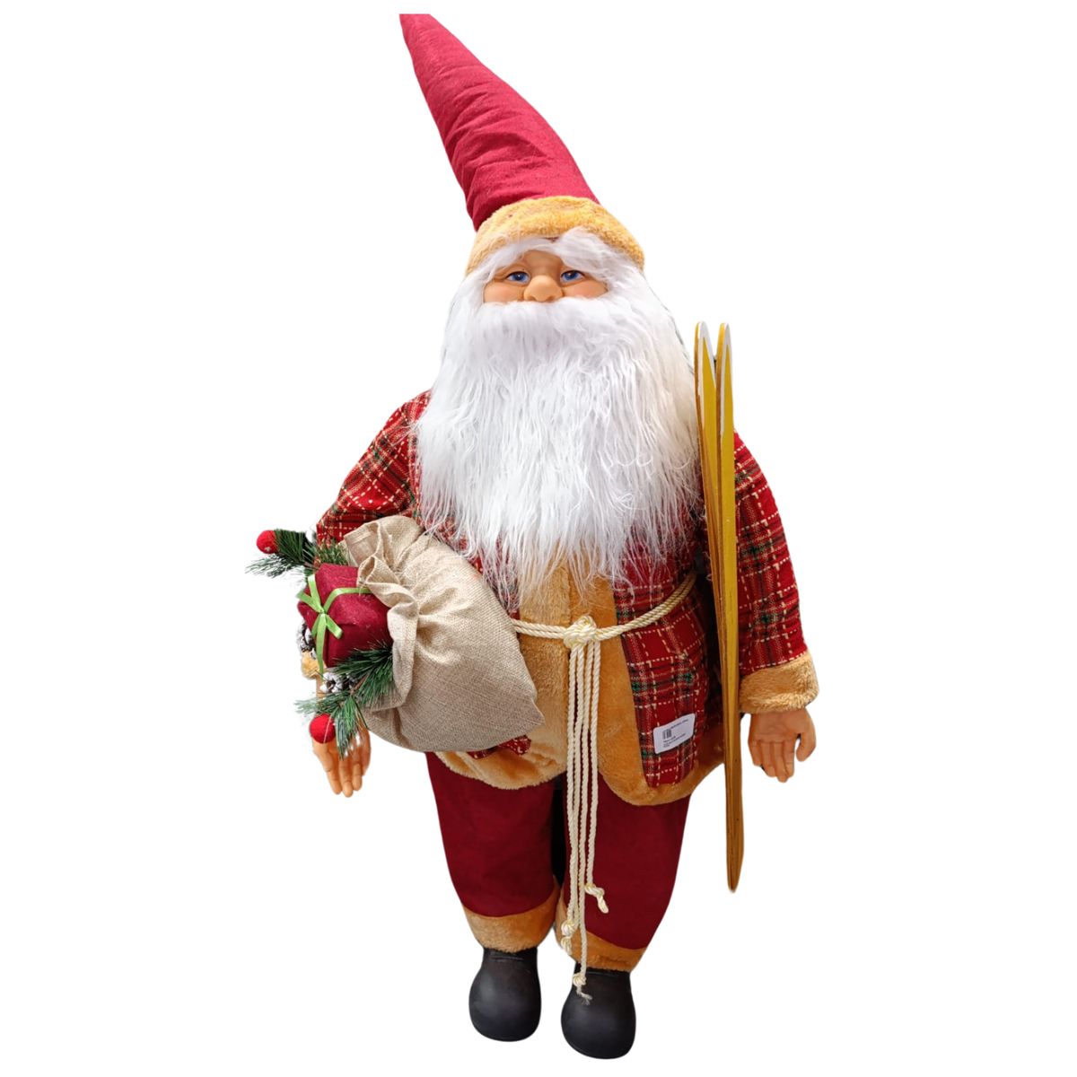 GENERICO - Papa Noel Forastero Grande Decoracion Musical Navidad 1Mt