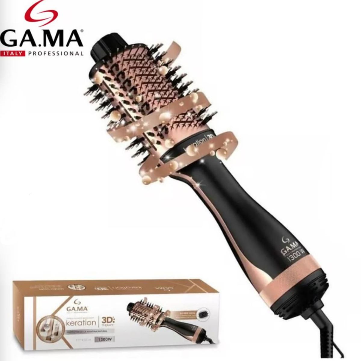 GAMA - Cepillo Secador Modelador Keration 3D