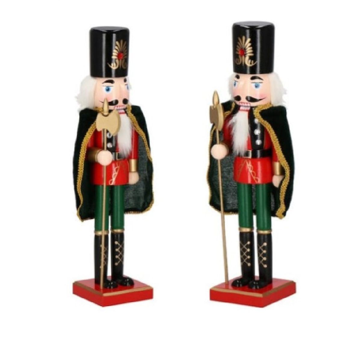 GENERICO - Cascanueces de Madera Navidad Soldado Hacha 61cm Capa