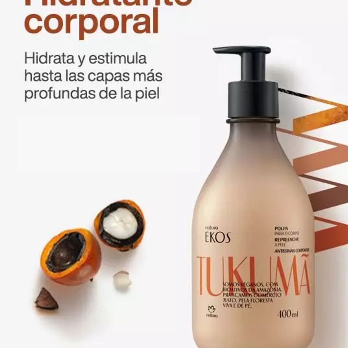 NATURA - Ekos TUKUMA Pulpa hidratante para el CUERPO TODODIA NATURA 400 ML