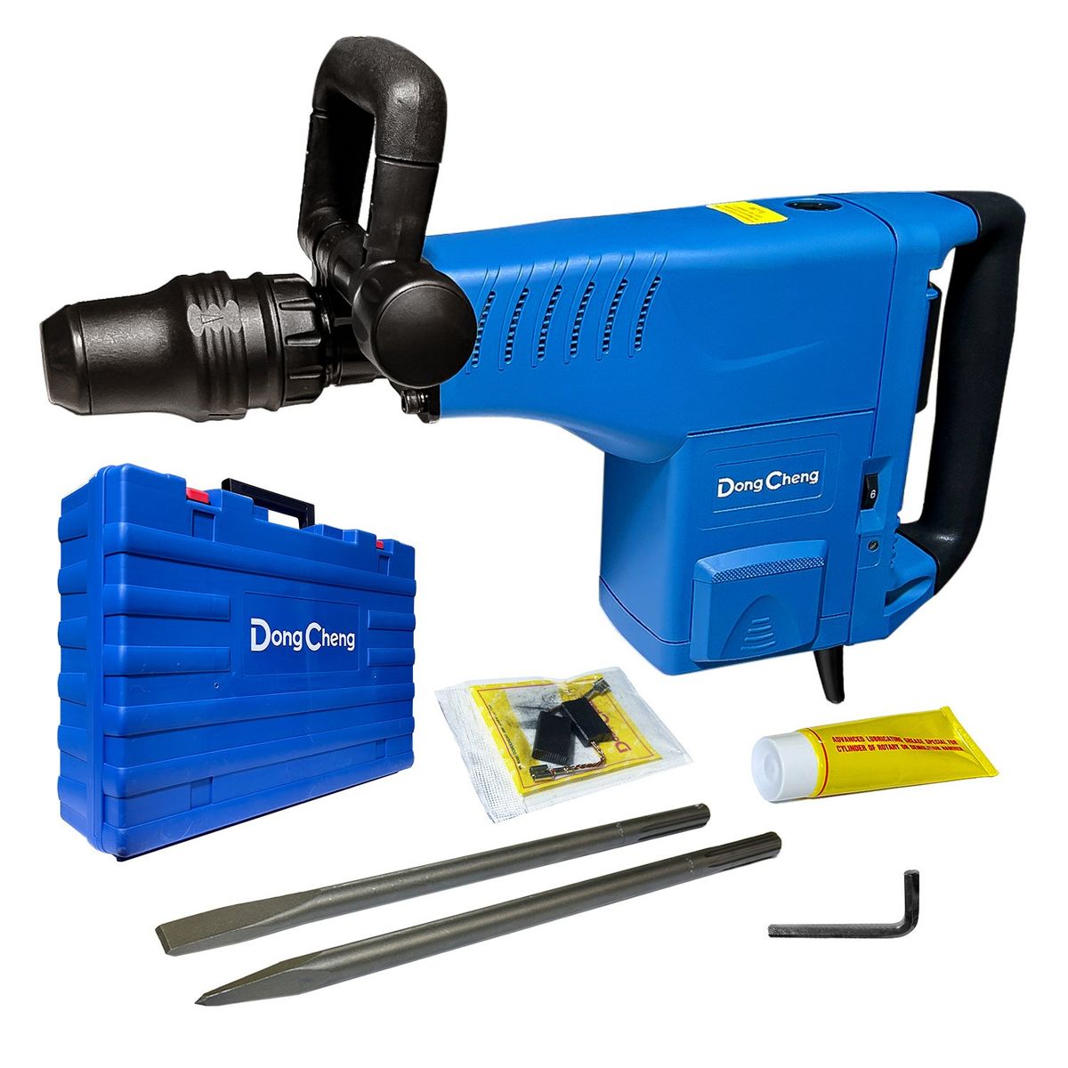 DONGCHENG - Martillo Demoledor Industrial SDS-Max Dongcheng DZG10 1500W 16J 108kg