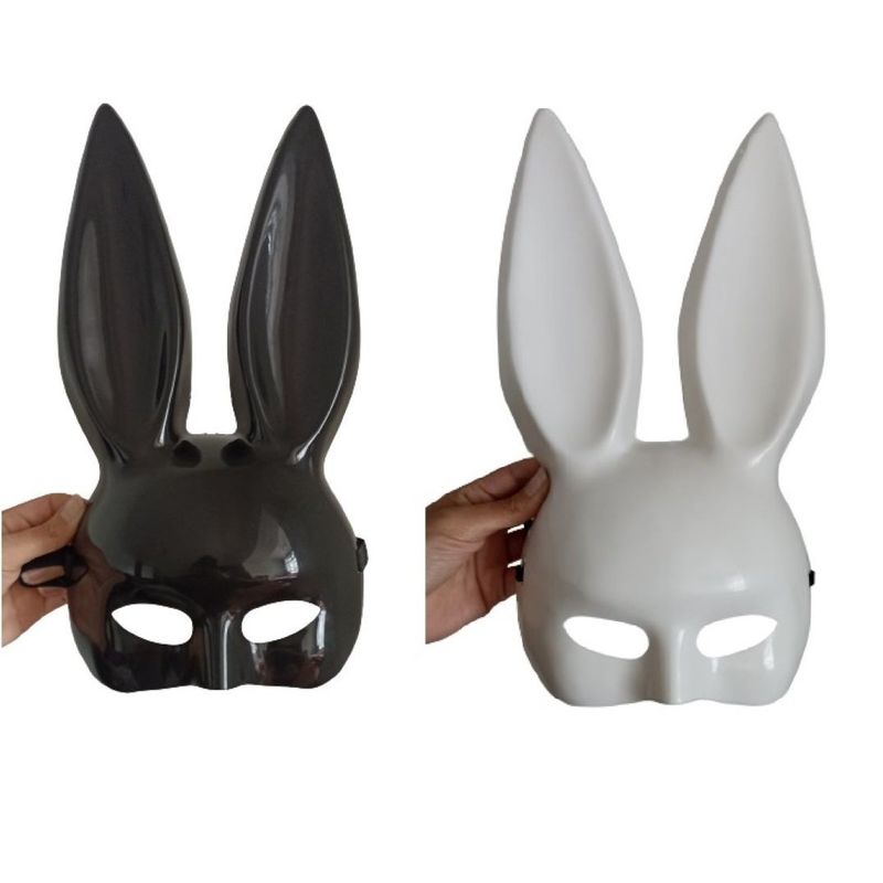 GENERICO - Set x 2 Máscaras antifaces conejita disfraz Halloween