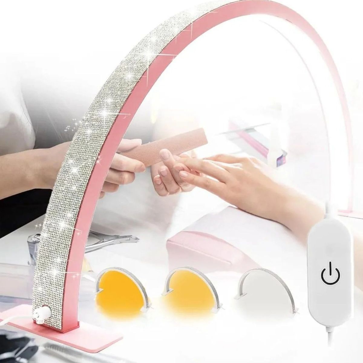 LAN TEN - ARCO LED MOONLIGHT DE MESA PARA SALÓN