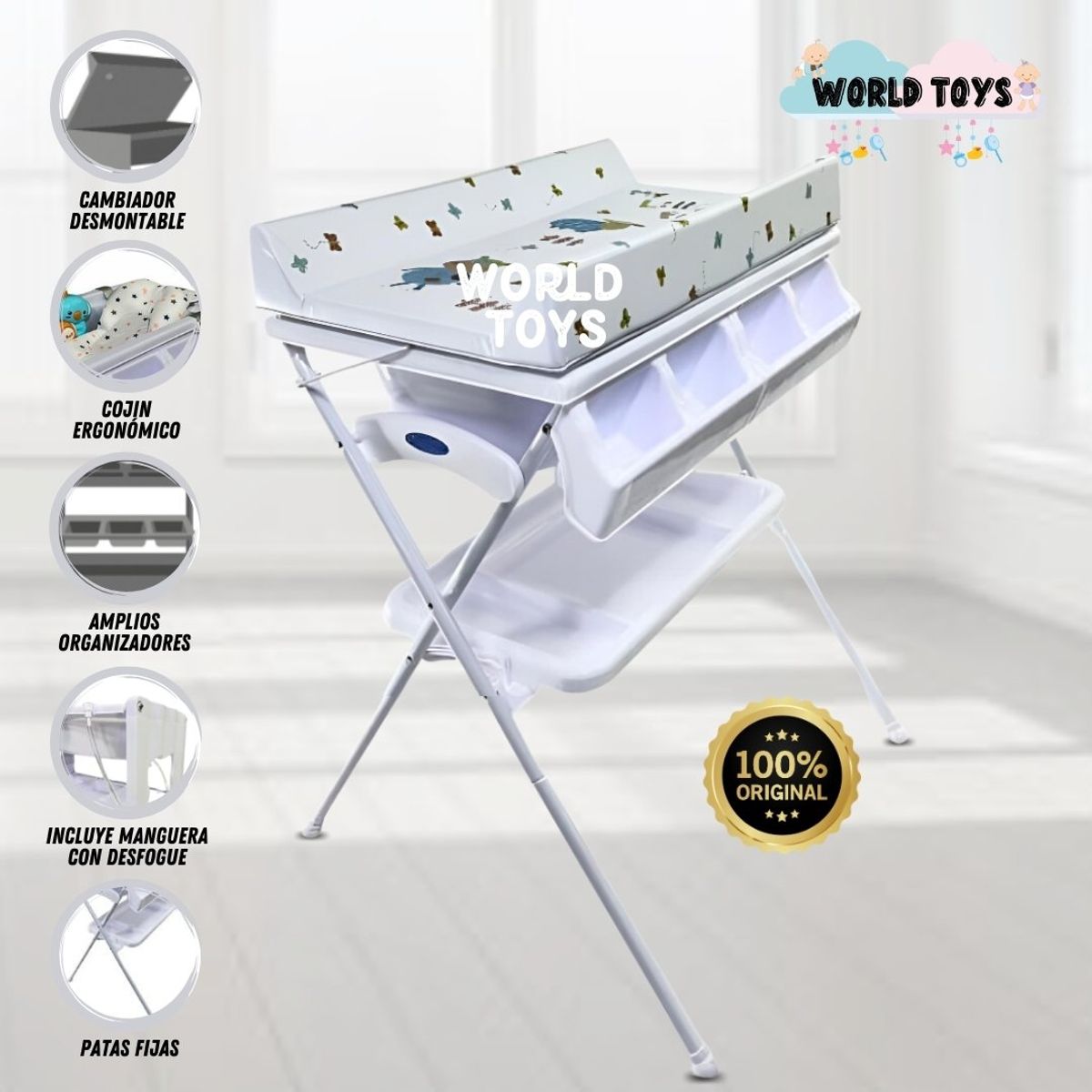 BABY - Bañera Cambiador «ARMAGAN» Edición Limitada White