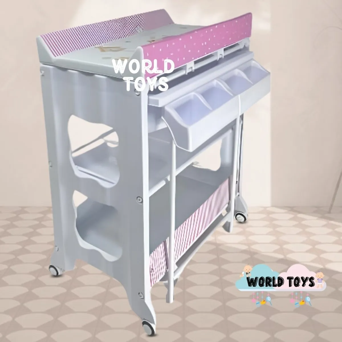 BABY - Bañera Cambiador «BAMORY » Edición Limitada  Pink