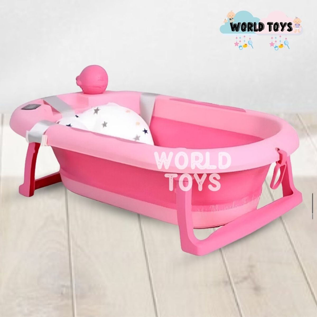 BABY - Bañera Plegable «BERKEN» Pink