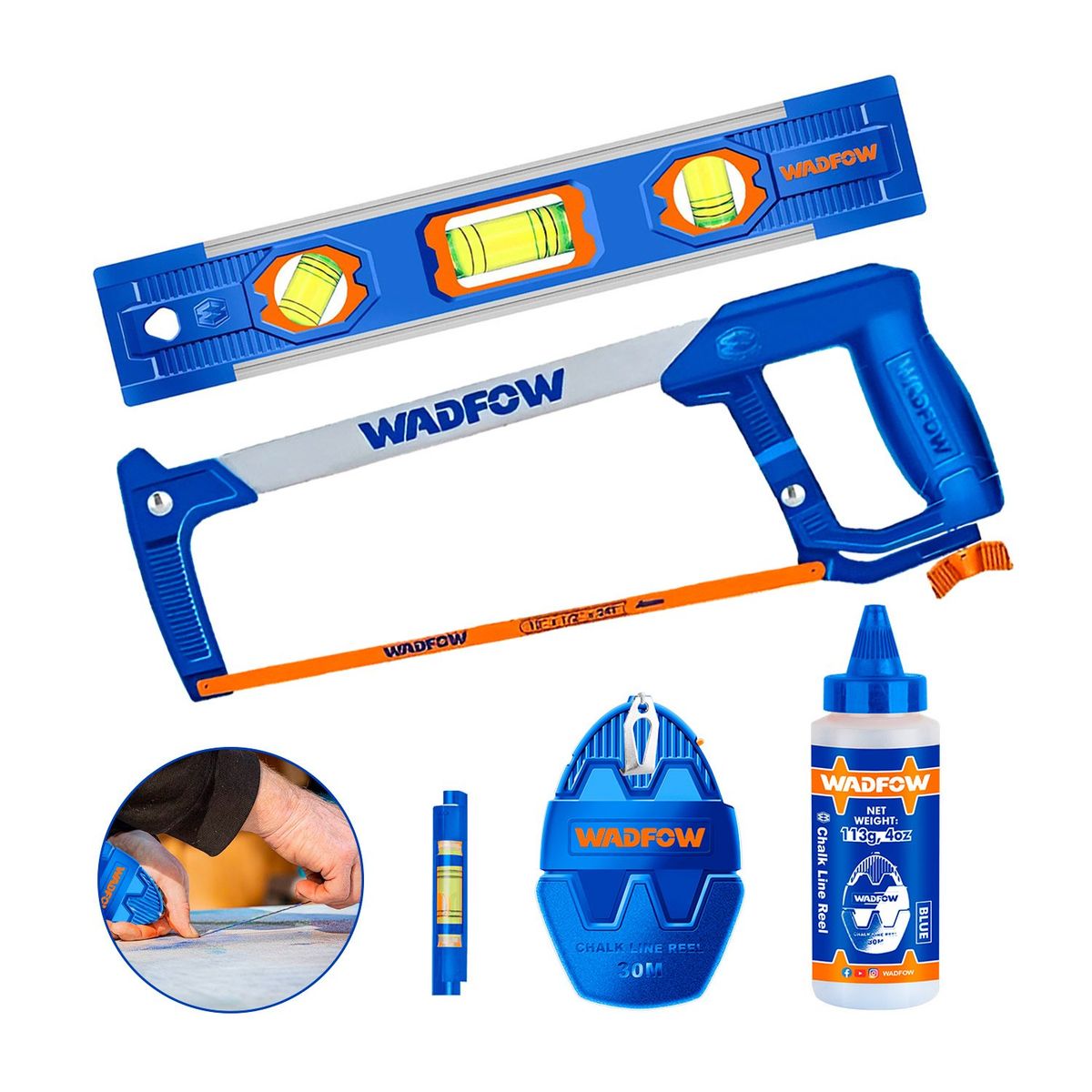 GENERICO - SEGUETA MARCO ARCO 12+ TIRA LINEA 30M+ NIVEL BURBUJA 225ML