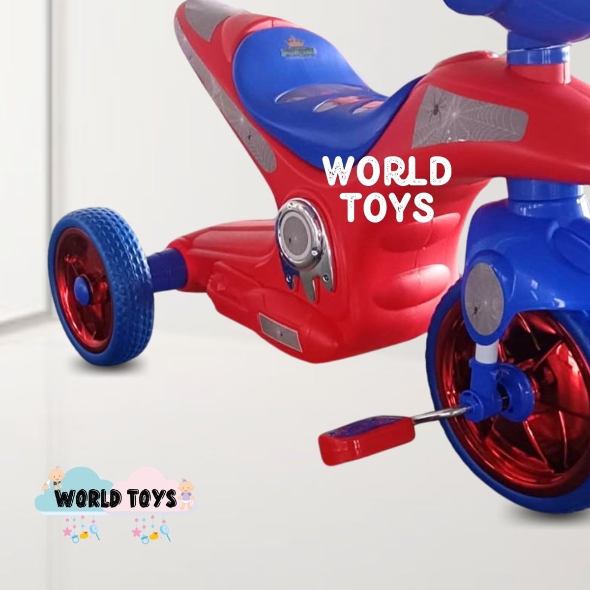 BABY - Trimoto a Pedal para Niños Musical «SERVANN» Red