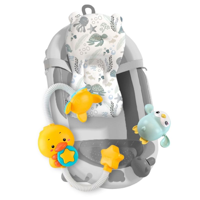BABY CAM - Tina de Baño para Bebé Aquabu Baby Cam con termómetro