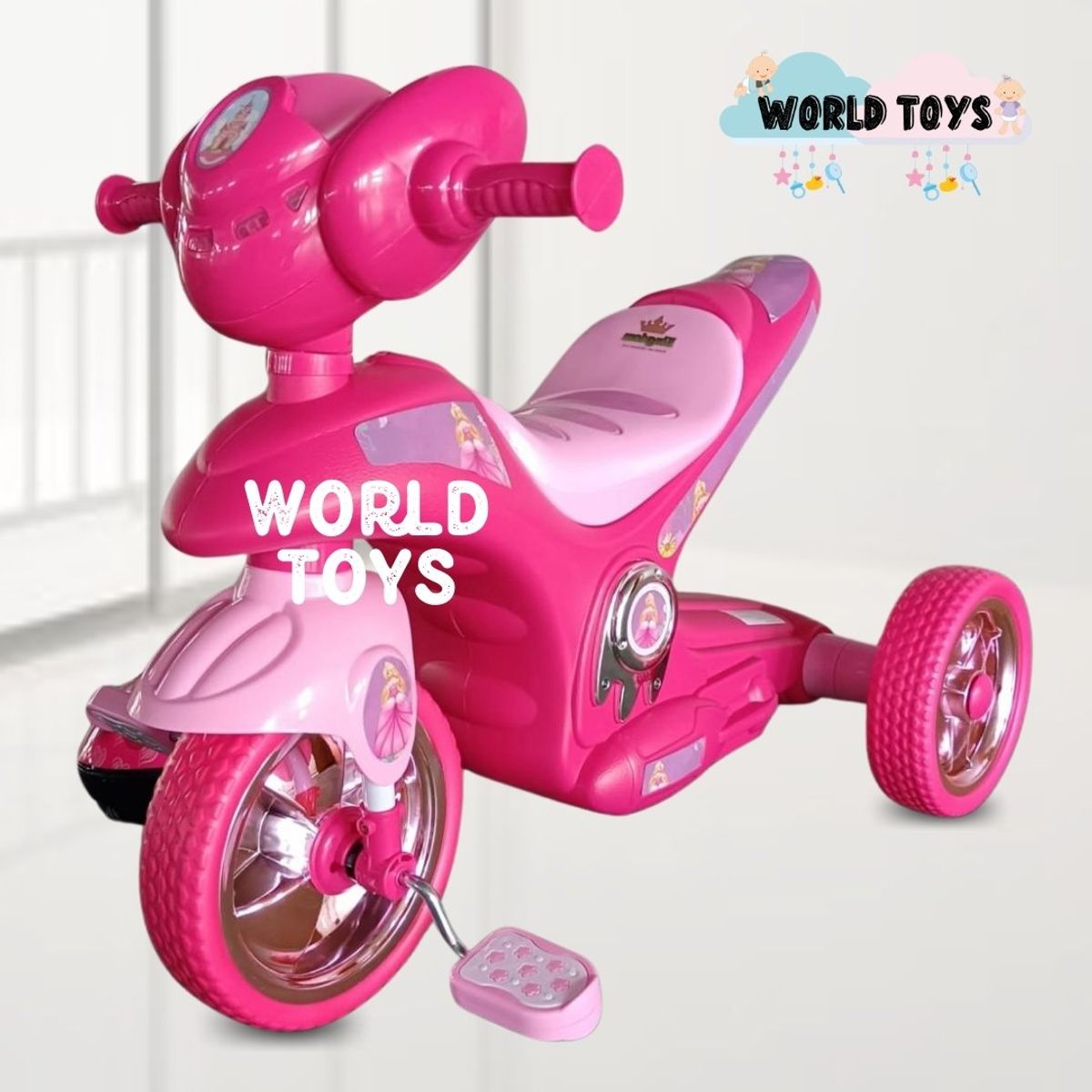Baby - Trimoto a Pedal para Niños Musical «SERVANN» Pink