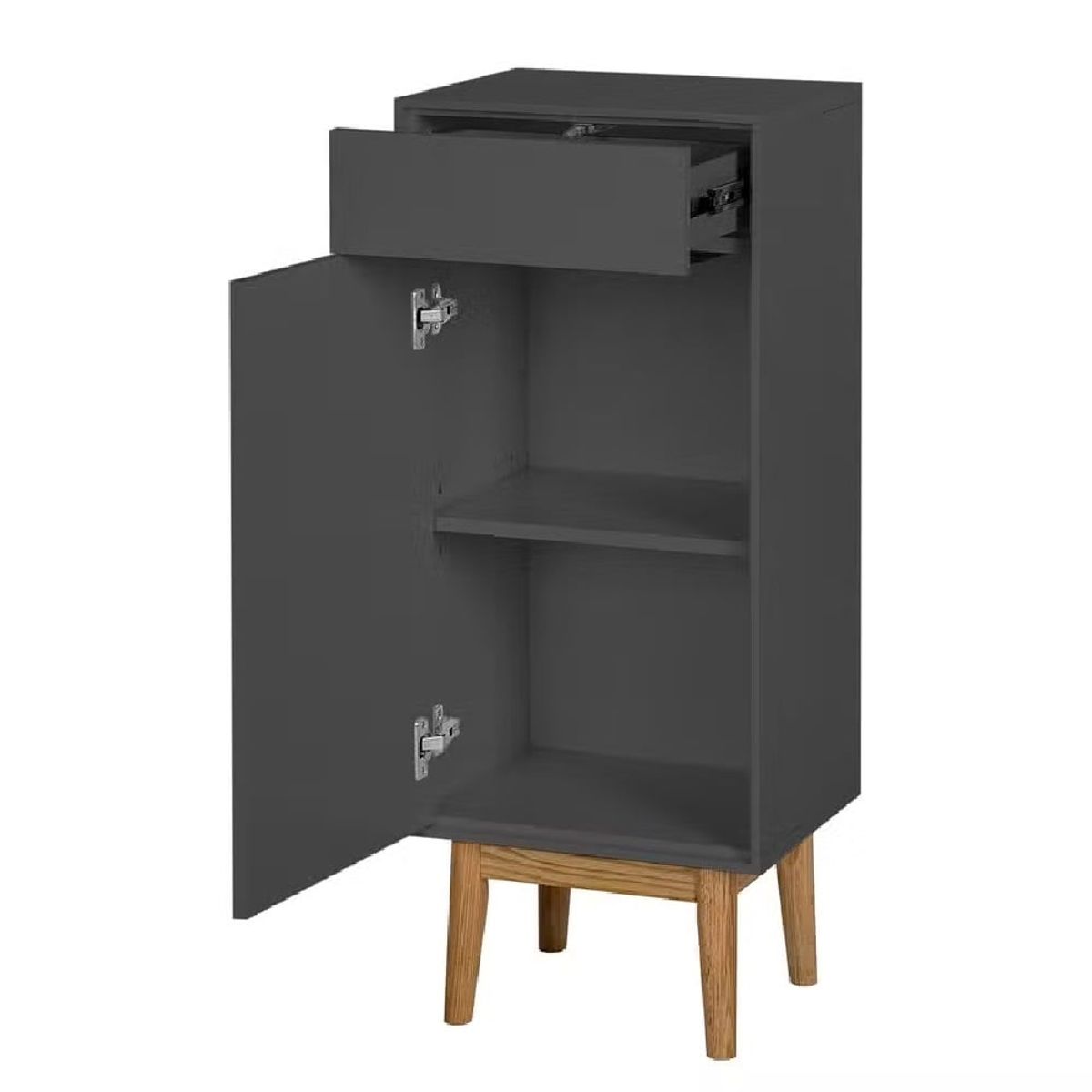GENERICO - Mueble Auxiliar de Baño Moderno Ankara Negro RYR MUEBLES