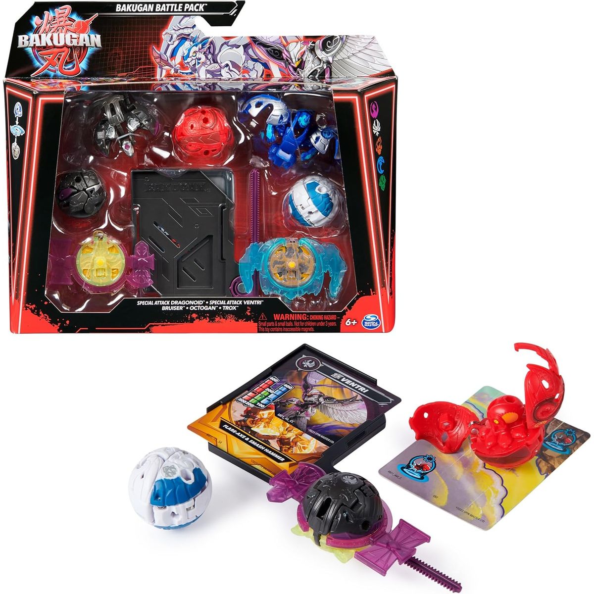 SPIN MASTER - Bakugan Battle Ataque especial Dragonoid Ventri Bruiser