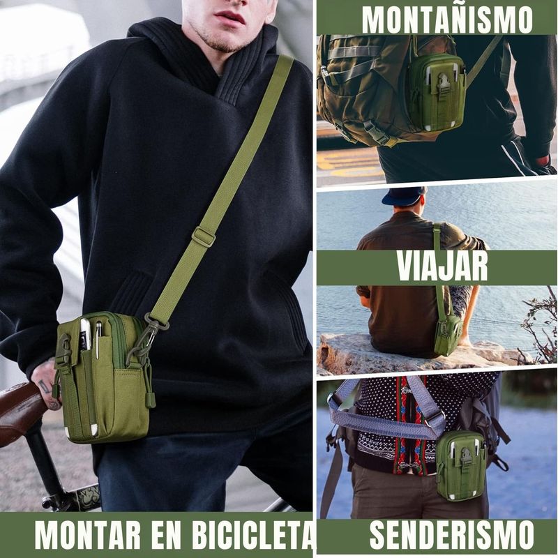 Bolsa táctica Molle para teléfono bolsa cintura compacta con