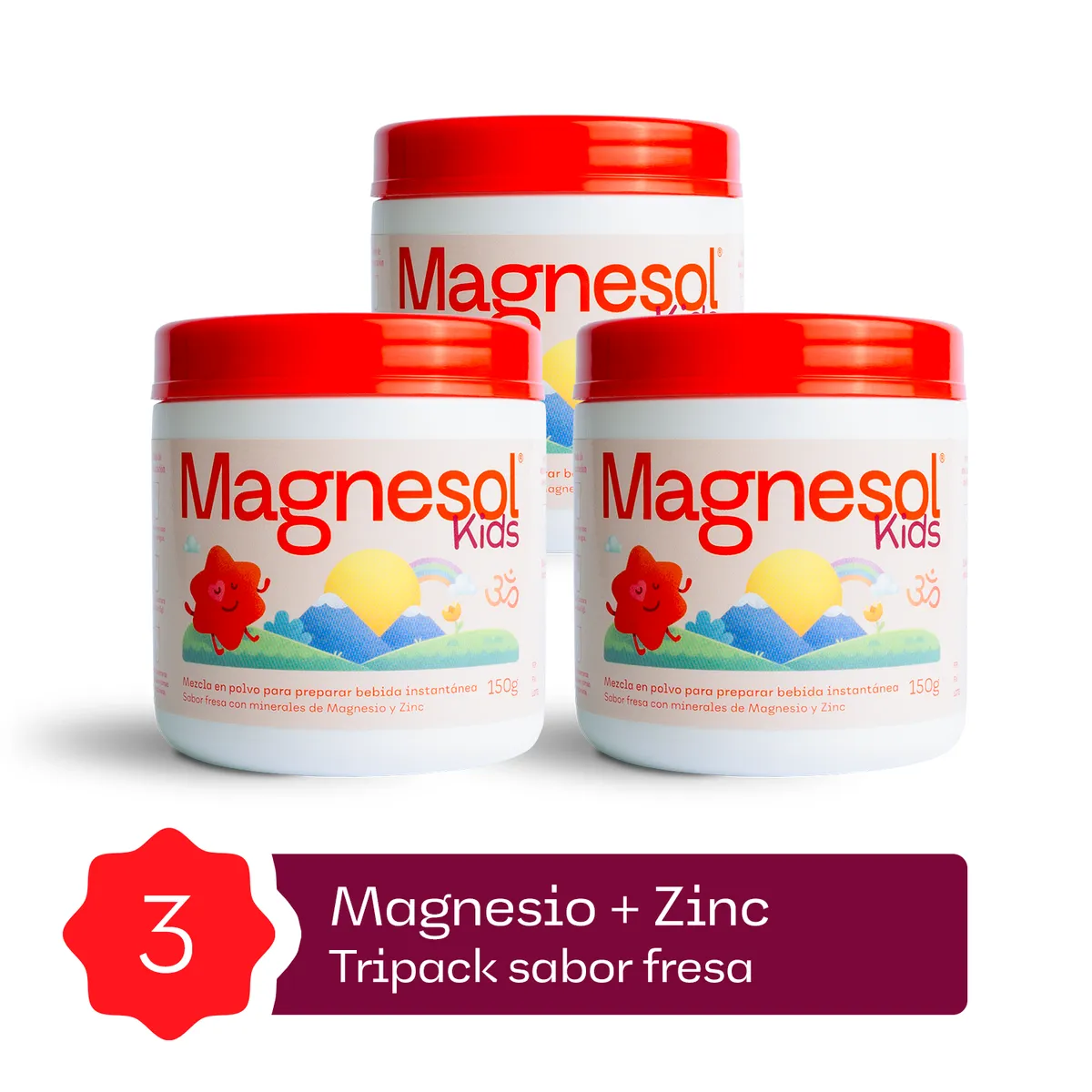 MAGNESOL - 3PACK: MAGNESOL KIDS X 150 GRAMOS