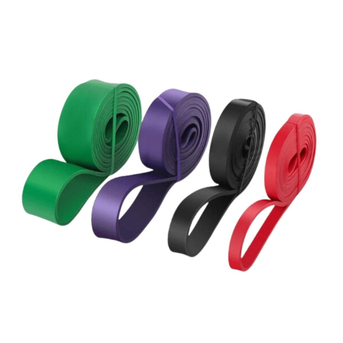 GENERICO - Set Banda de Resistencia Crossfit de látex x4 Fitness