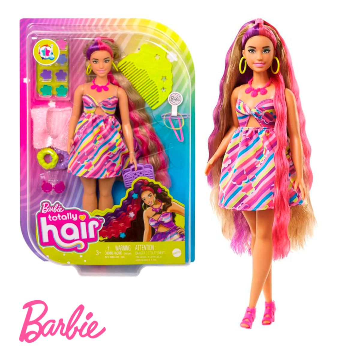BARBIE - Barbie Totally Hair Pelo extralargo Flor
