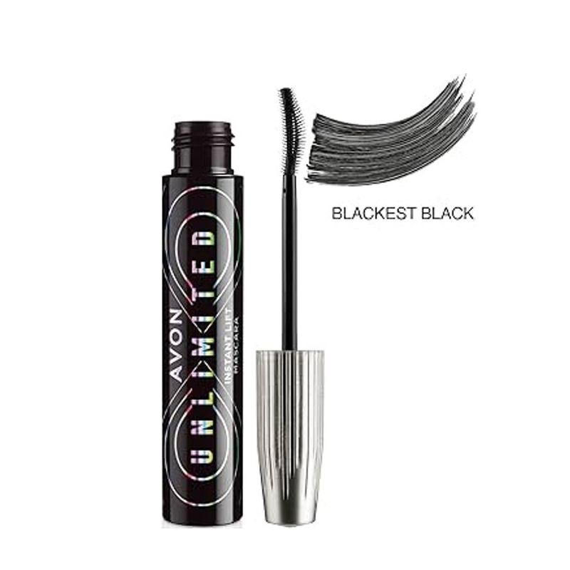 AVON - Máscara de pestañas Unlimited tono Blackest Black 10g Avon