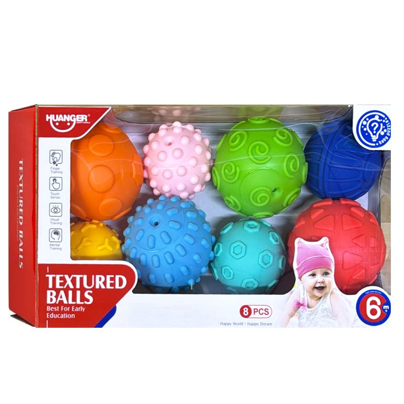 Set Pelotas Sensoriales Texturas Para Bebé GENERICO