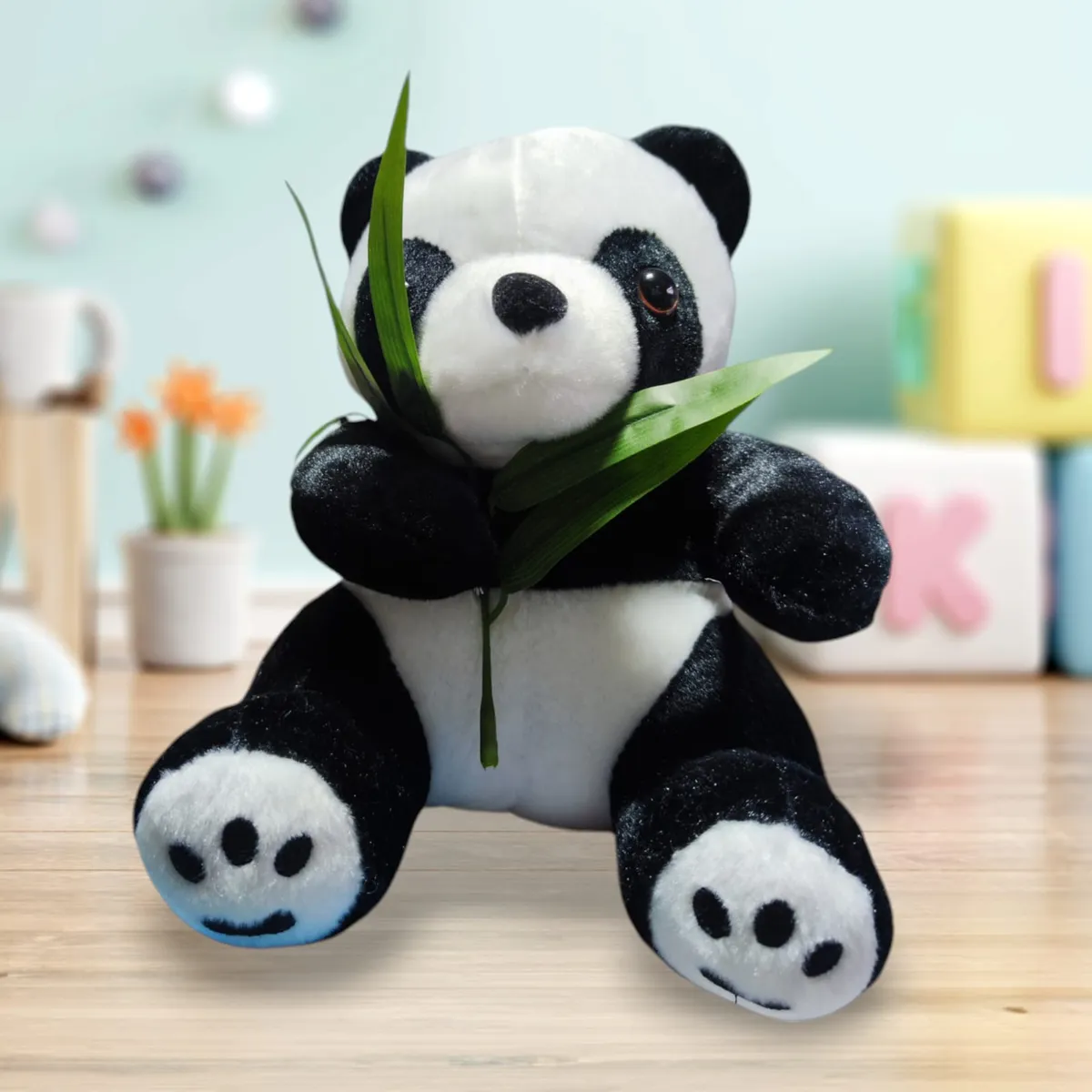 GENERICO - Peluche de panda con Bambu