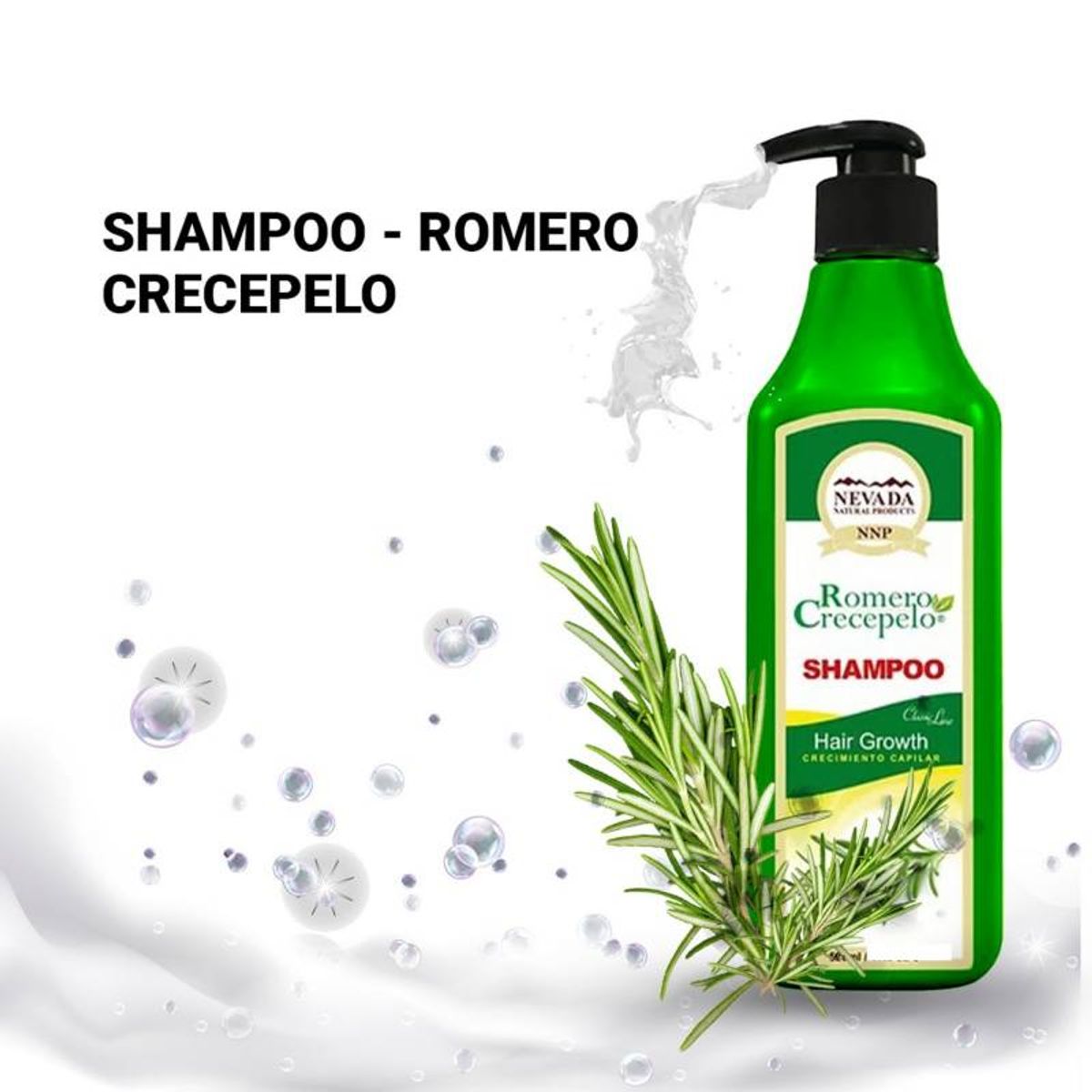 NEVADA NATURAL PRODUCTS - Shampoo Nevada Romero Crecepelo 320ml