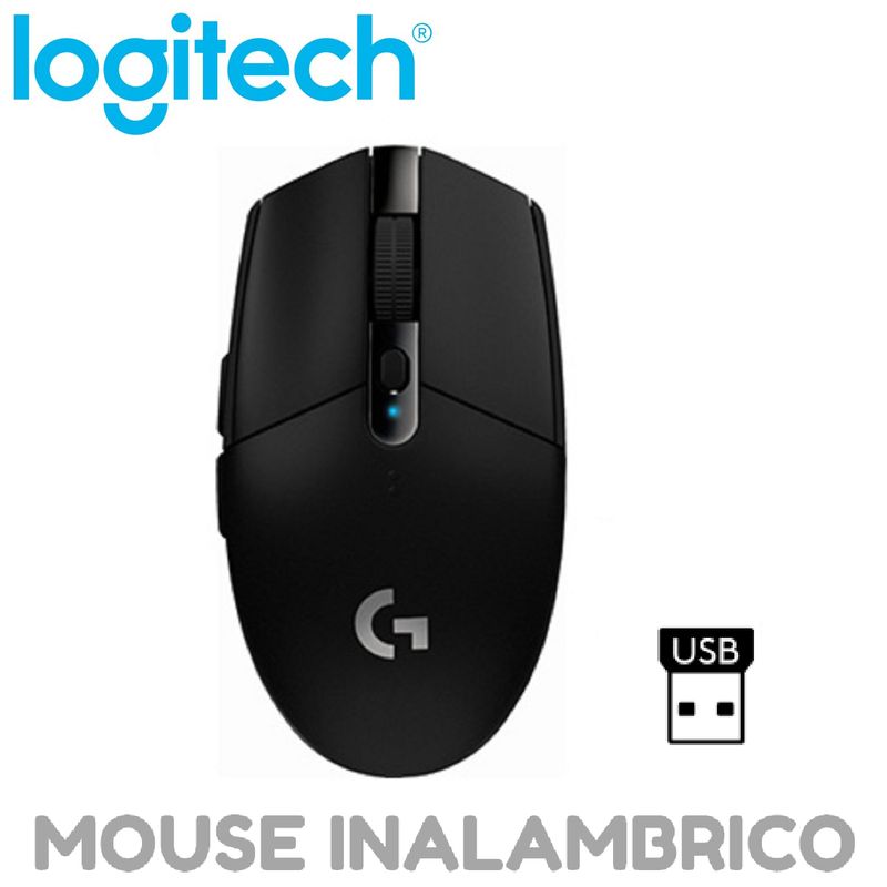 LOGITECH - MOUSE LOGITECH G305 LIGTHSPEED INALAMBRICO NEGRO