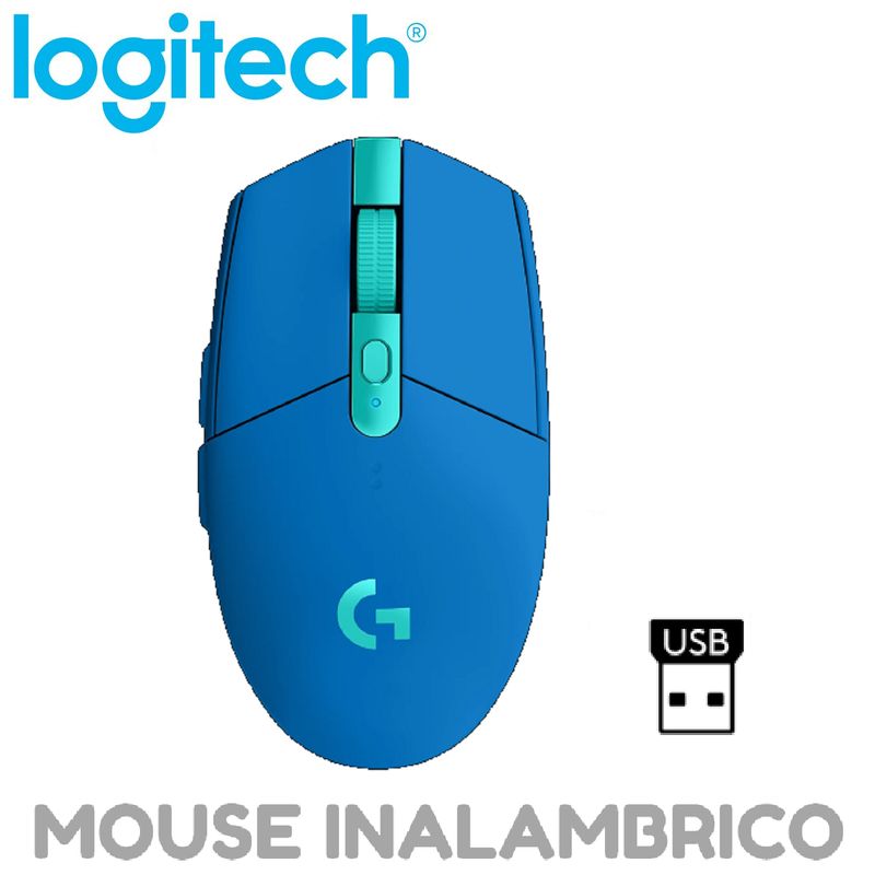 LOGITECH - MOUSE LOGITECH G305 LIGTHSPEED INALAMBRICO AZUL