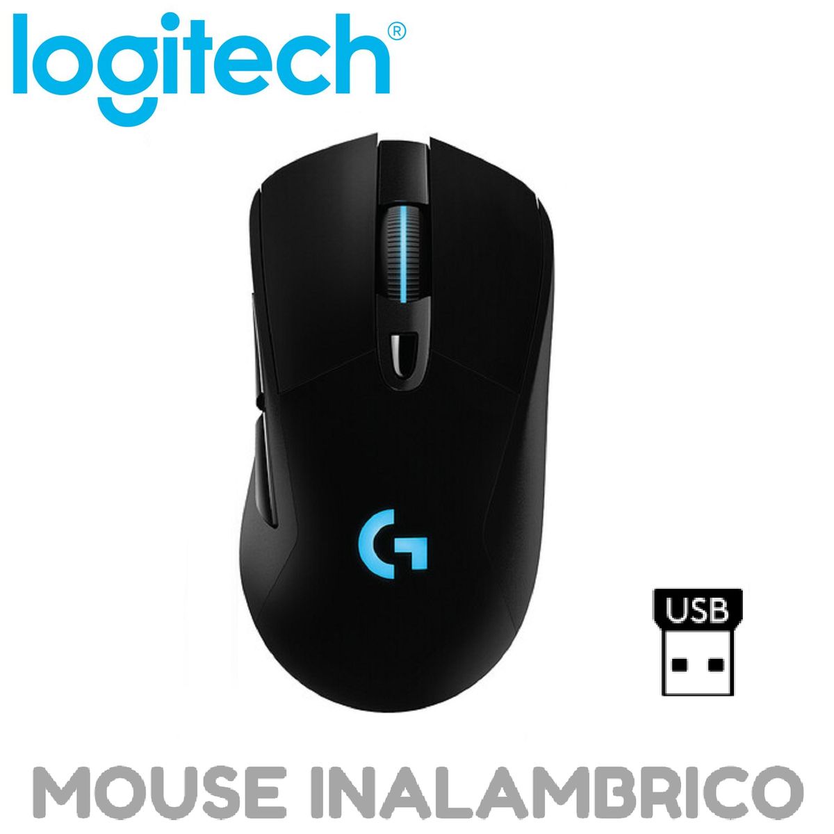 LOGITECH - MOUSE LOGITECH G703 LIGTHSPEED INALAMBRICO NEGRO