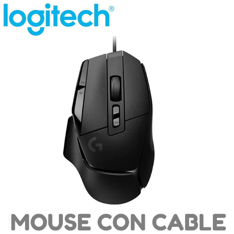 LOGITECH - MOUSE LOGITECH G502 X HERO USB 25K DPI LIGHTFORCE NEGRO