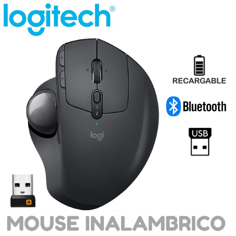 LOGITECH - MOUSE LOGITECH MX ERGO INALAMBRICO TRACKBALL NEGRO