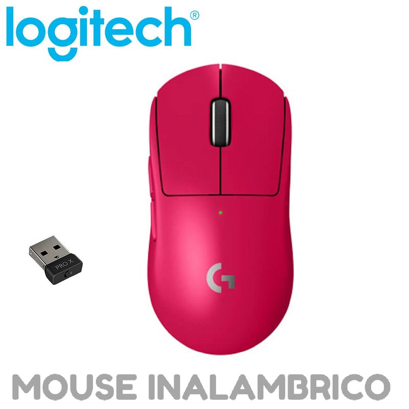 LOGITECH - MOUSE LOGITECH G PRO X SUPERLIGHT 2 INALAMBRICO LIGHTSPEED MAGENTA